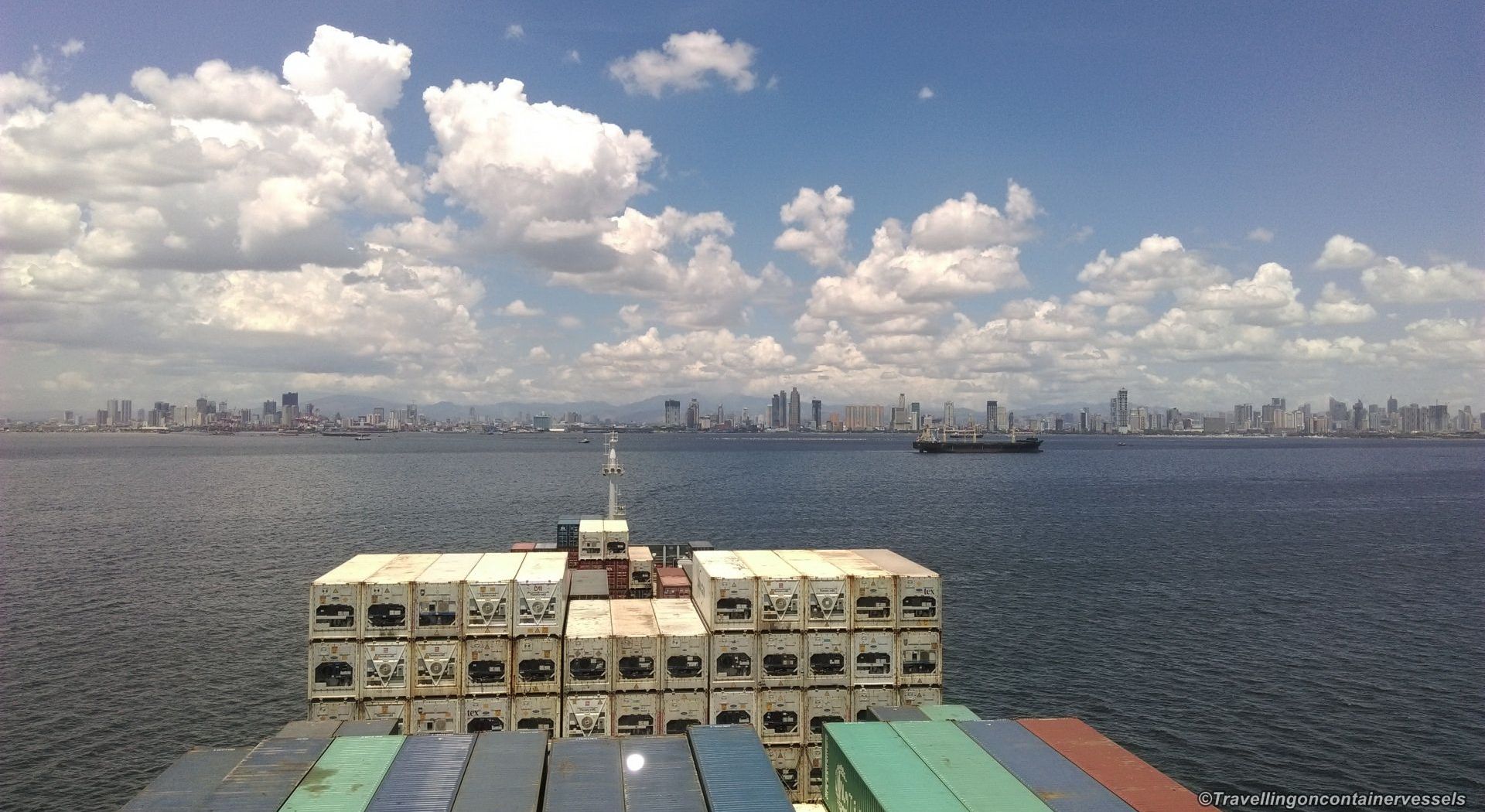Entering the port of Manila